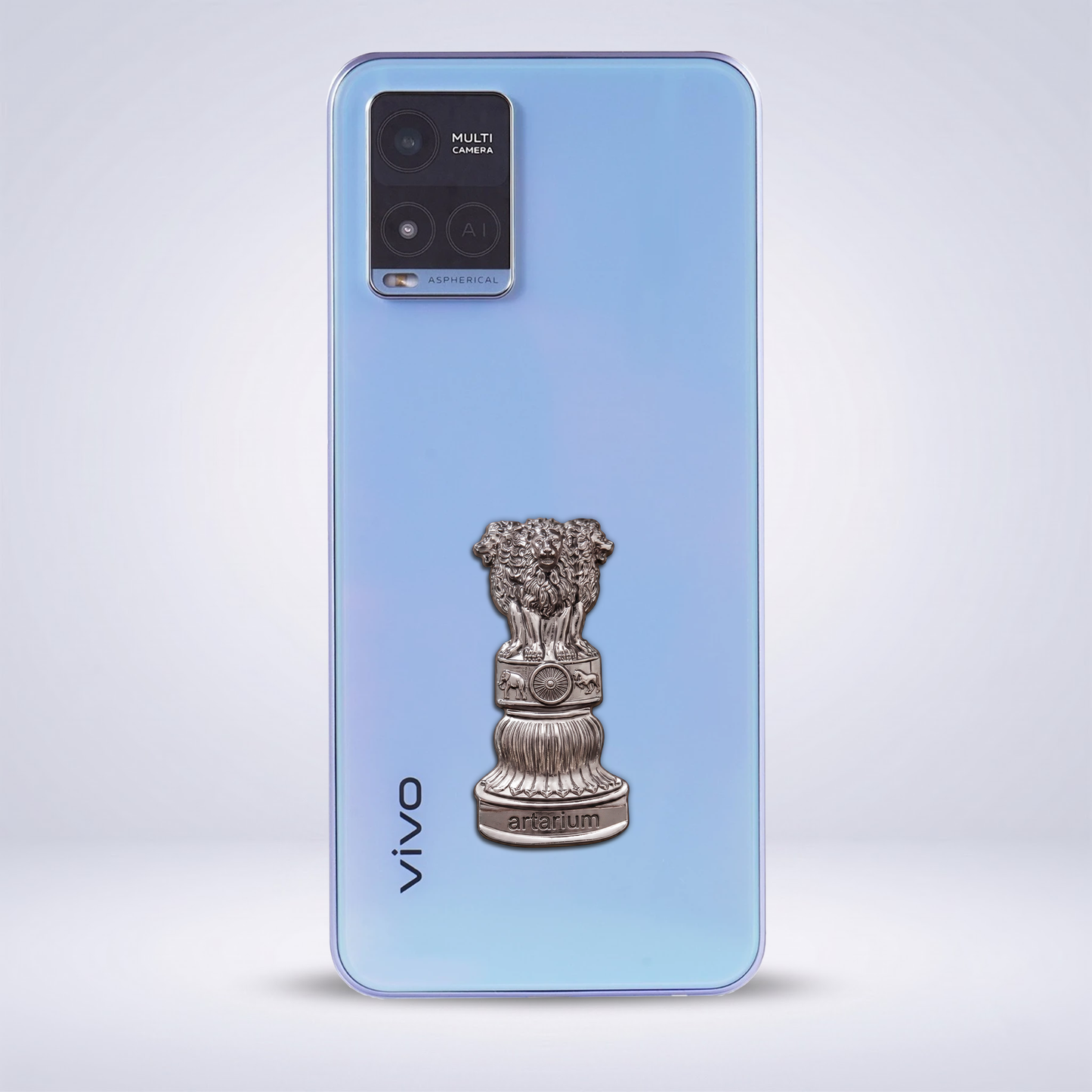 Vivo T1x 5G Compatible Satyamev Jayate 3D Metal Emblem Sticker
