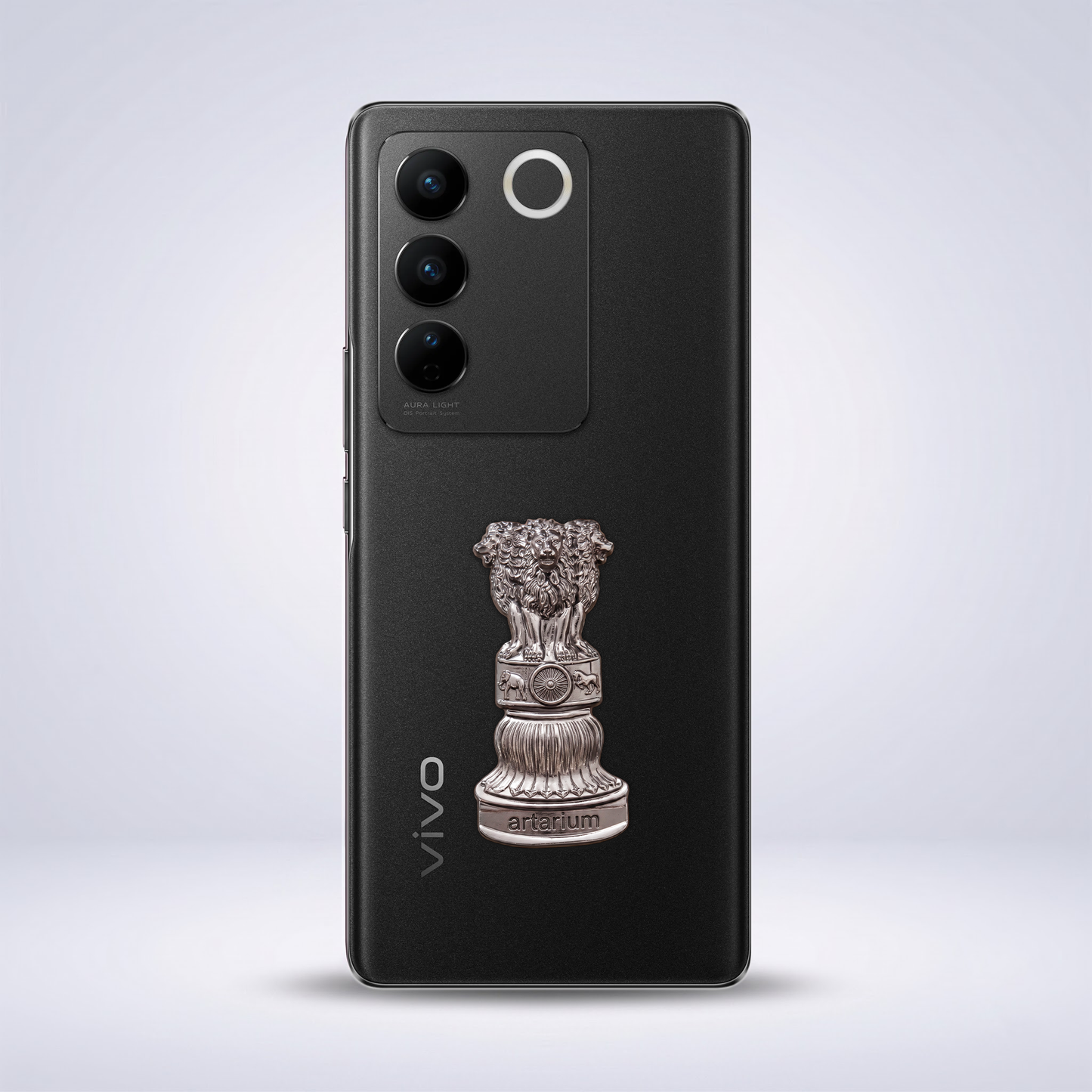 Vivo V27 Pro 5G Compatible Satyamev Jayate 3D Metal Emblem Sticker