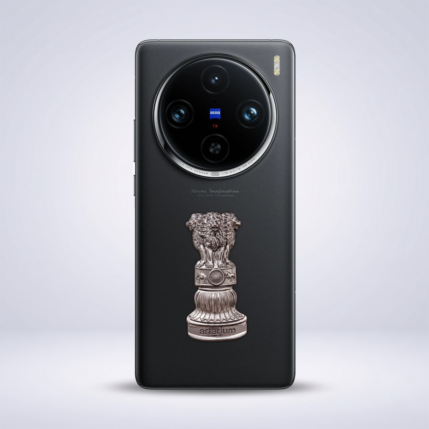 Vivo X100 Pro 5G Compatible Satyamev Jayate 3D Metal Emblem Sticker