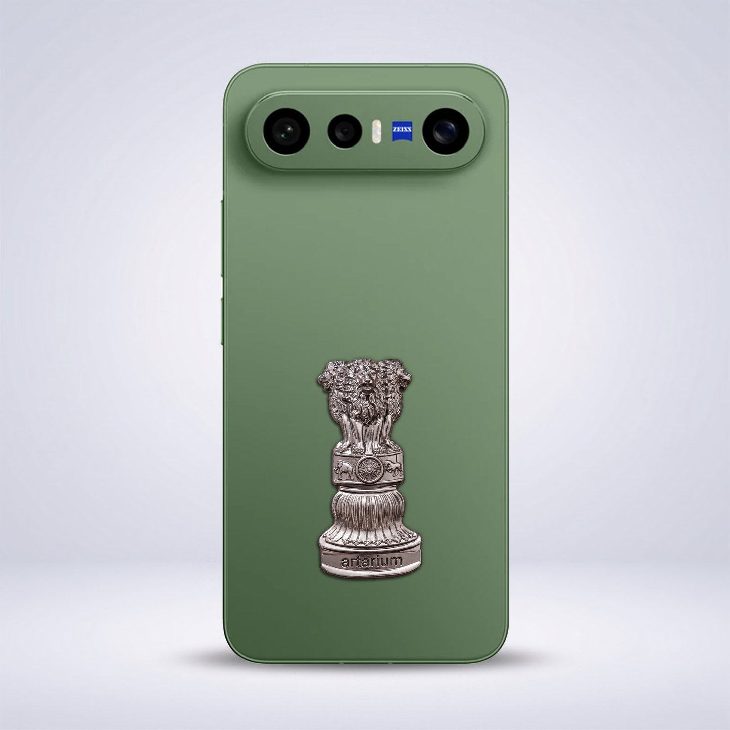 Vivo X300 FE 5G Compatible Satyamev Jayate 3D Metal Emblem Sticker