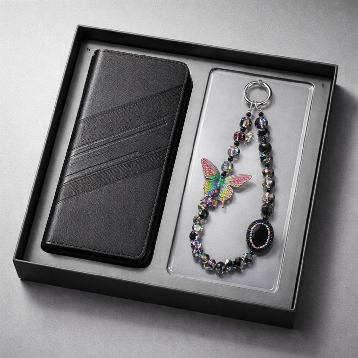 Motorola Edge 60 Fusion 5G Retro PU Leather Magnetic Wallet Flip Case with Charm Strap