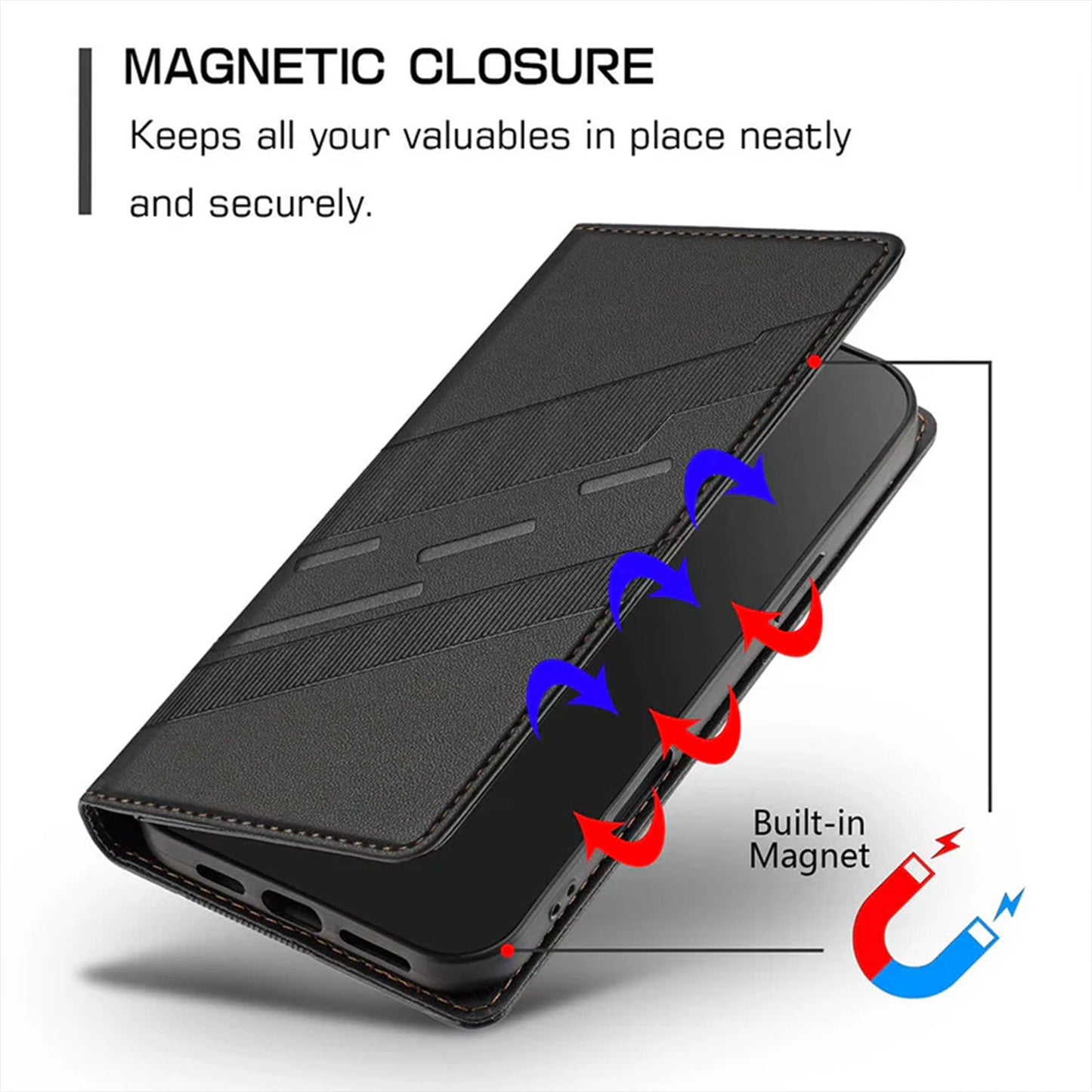 Motorola Edge 60 Fusion 5G Retro PU Leather Magnetic Wallet Flip Case with Charm Strap