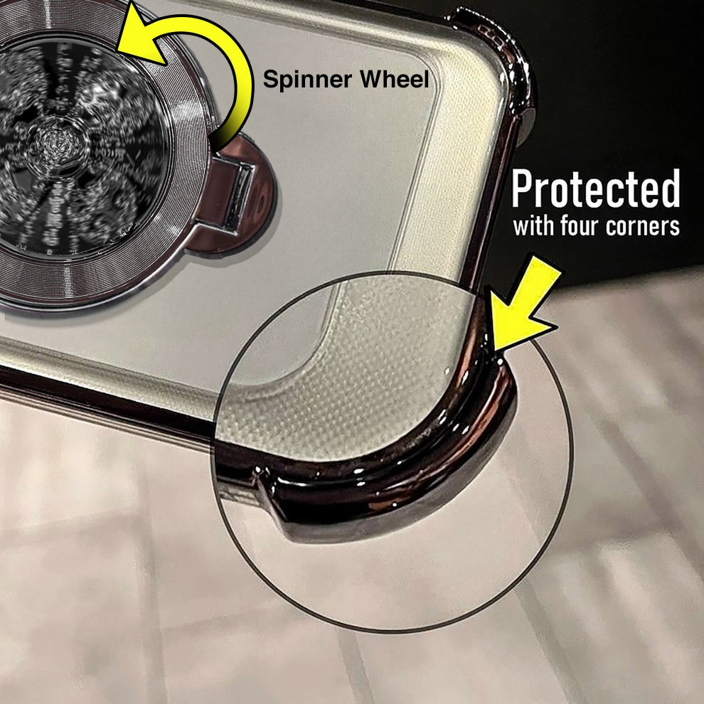 Motorola Edge 70 5G Reflective Fidget Rotating Airbag Case