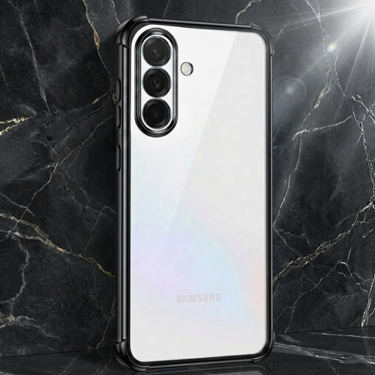 Samsung Galaxy A15 5G Anti-Yellow Electroplating Transparent Airbags Case