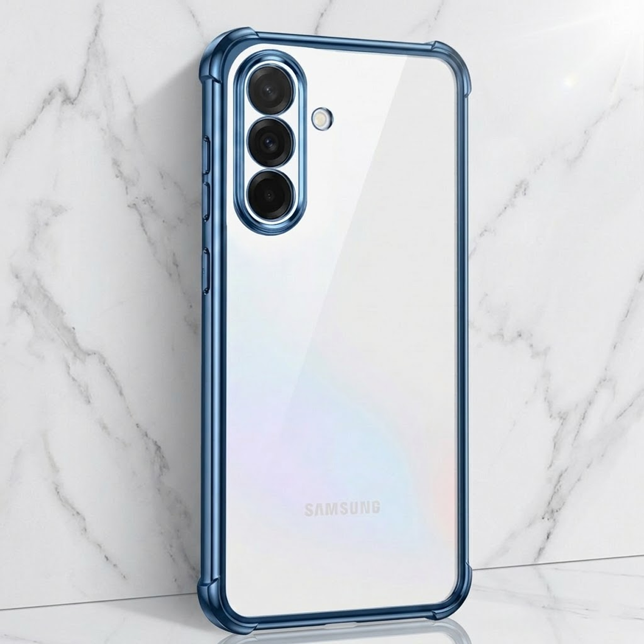Samsung Galaxy A16 5G Anti-Yellow Electroplating Transparent Airbags Case