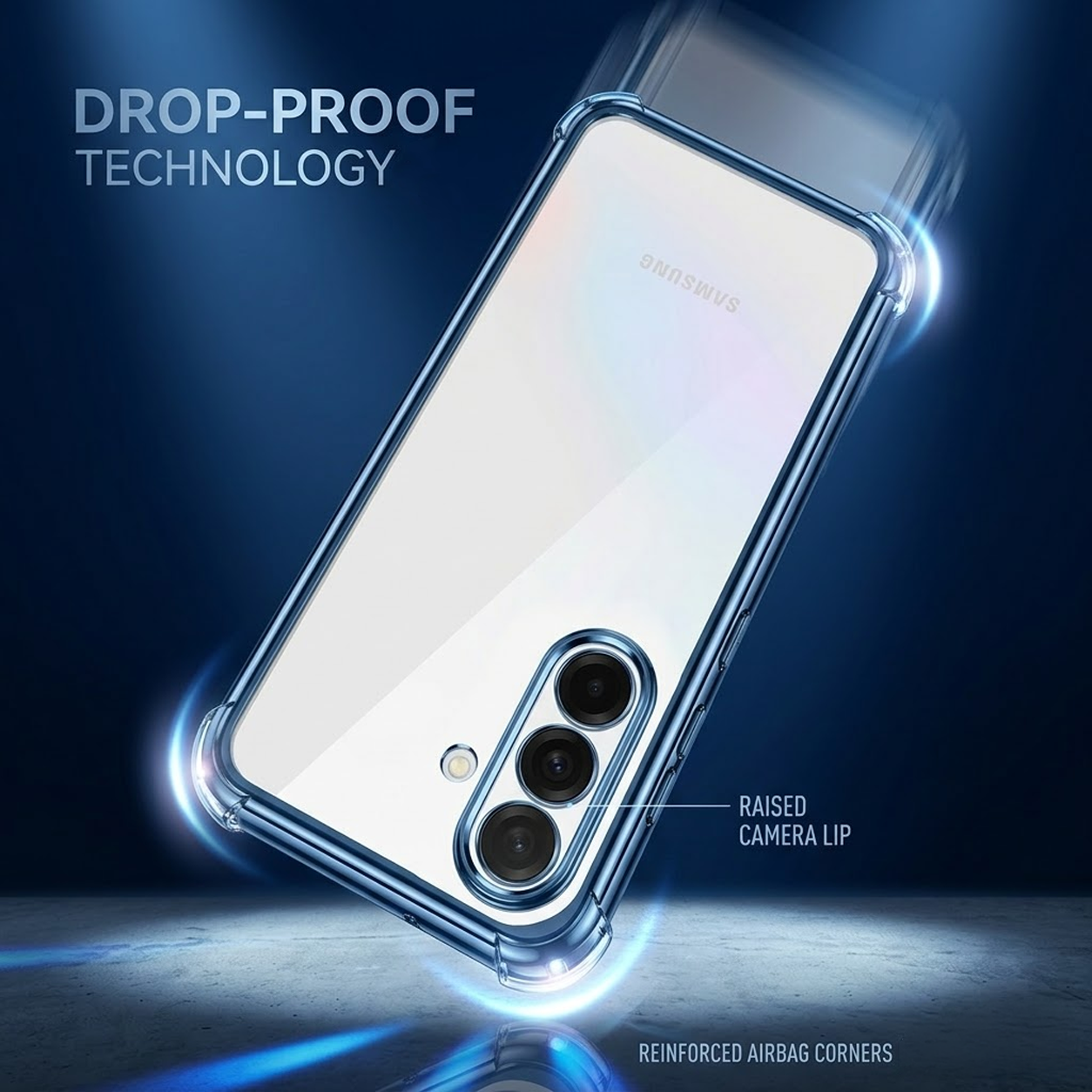 Samsung Galaxy A56 5G Anti-Yellow Electroplating Transparent Airbags Case